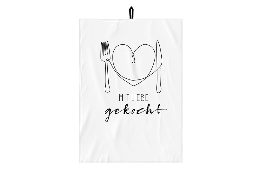 Geschirrtuch Mit Liebe gekocht