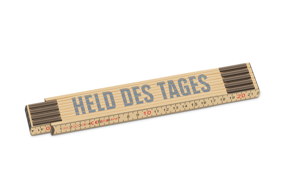 Zollstock Held des Tages
